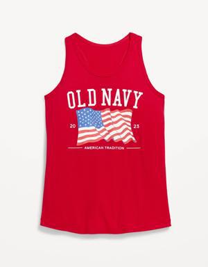 Old Navy Logo-Graphic Racerback Tank for Girls red