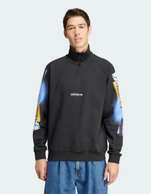 Veste zip 1/4 rétro