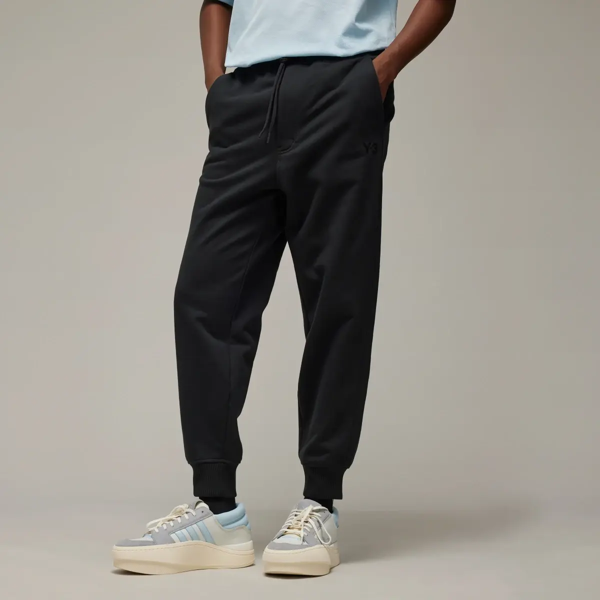 Adidas Pants Y-3 Felpa Francesa Puños Ajustados. 1