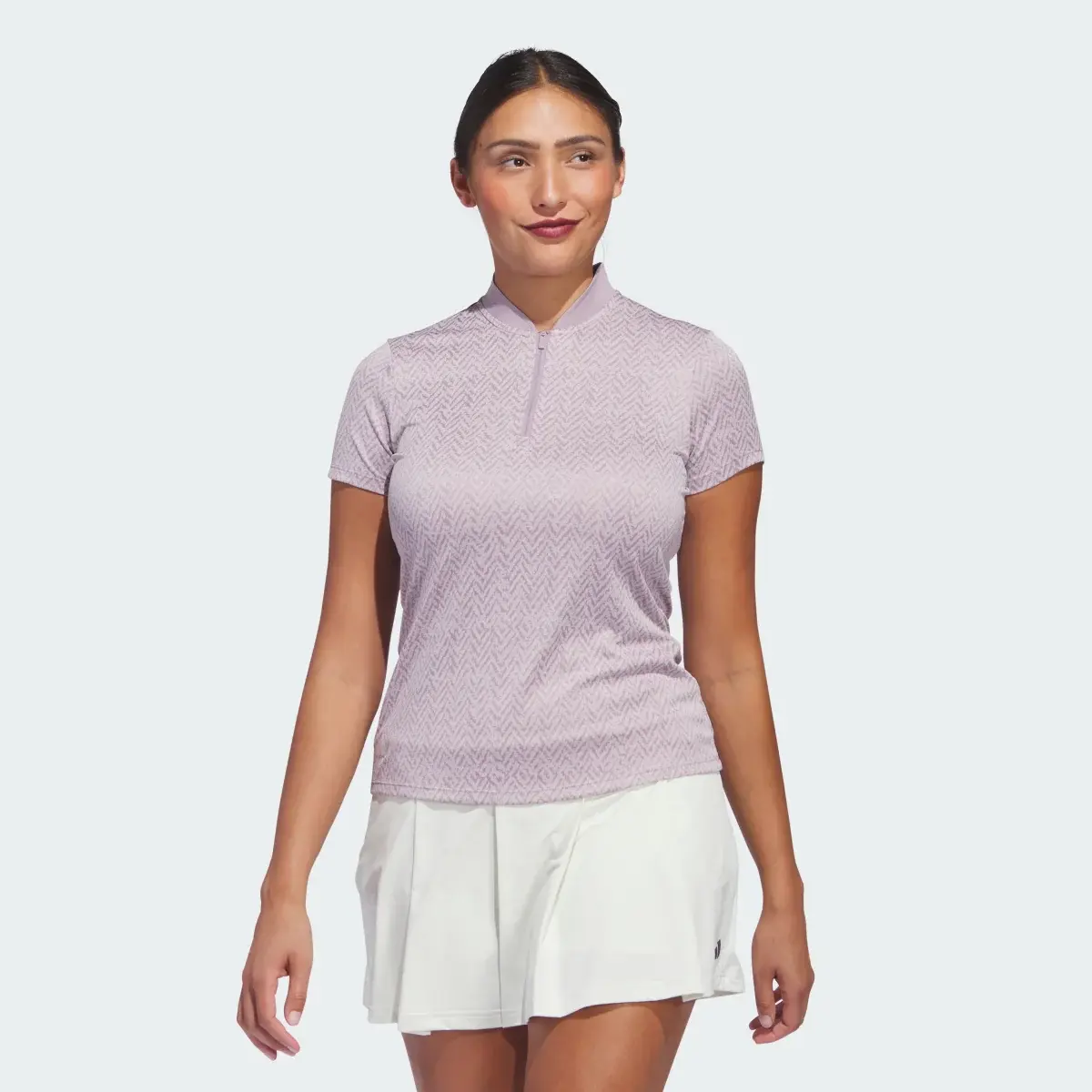 Adidas Women's Ultimate365 Jacquard Polo Shirt. 1