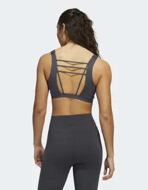 Adidas Top Deportivo Yoga Studio Luxe Soporte Ligero. 3 Adidas Top Deportivo Yoga Studio Luxe Soporte Ligero. 3