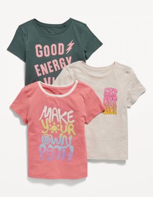 Graphic T-Shirt 3-Pack for Girls multi