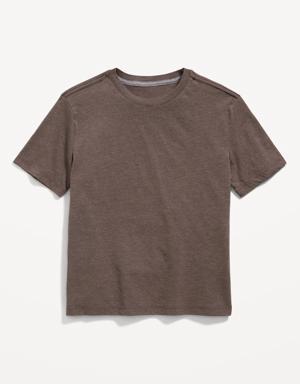 Old Navy Softest Short-Sleeve Solid T-Shirt for Boys brown