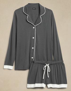 Cosabella &#124 Bella Pajama Top & Boxer Set gray