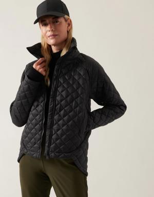 Athleta Whisper Featherless Puffer Jacket black