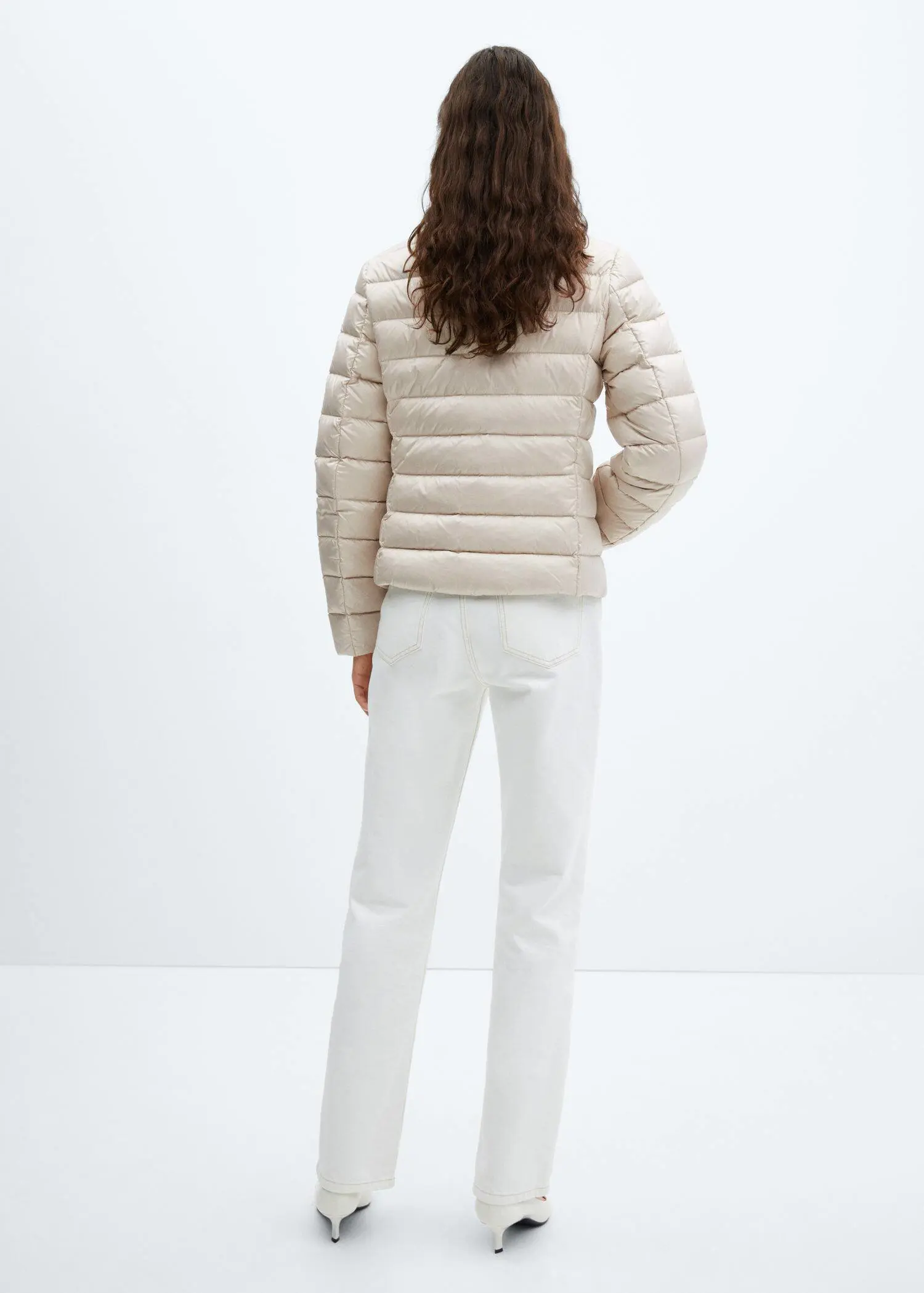 Mango Quilted feather coat. 3