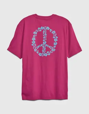 × Salvage Public 100% Organic Cotton Graphic T-Shirt pink