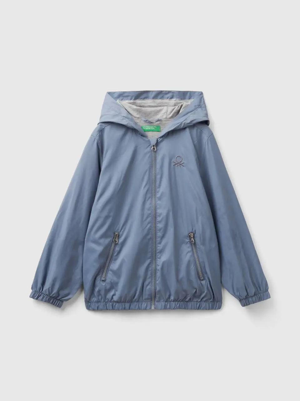 Benetton nylon jacket with hood. 1