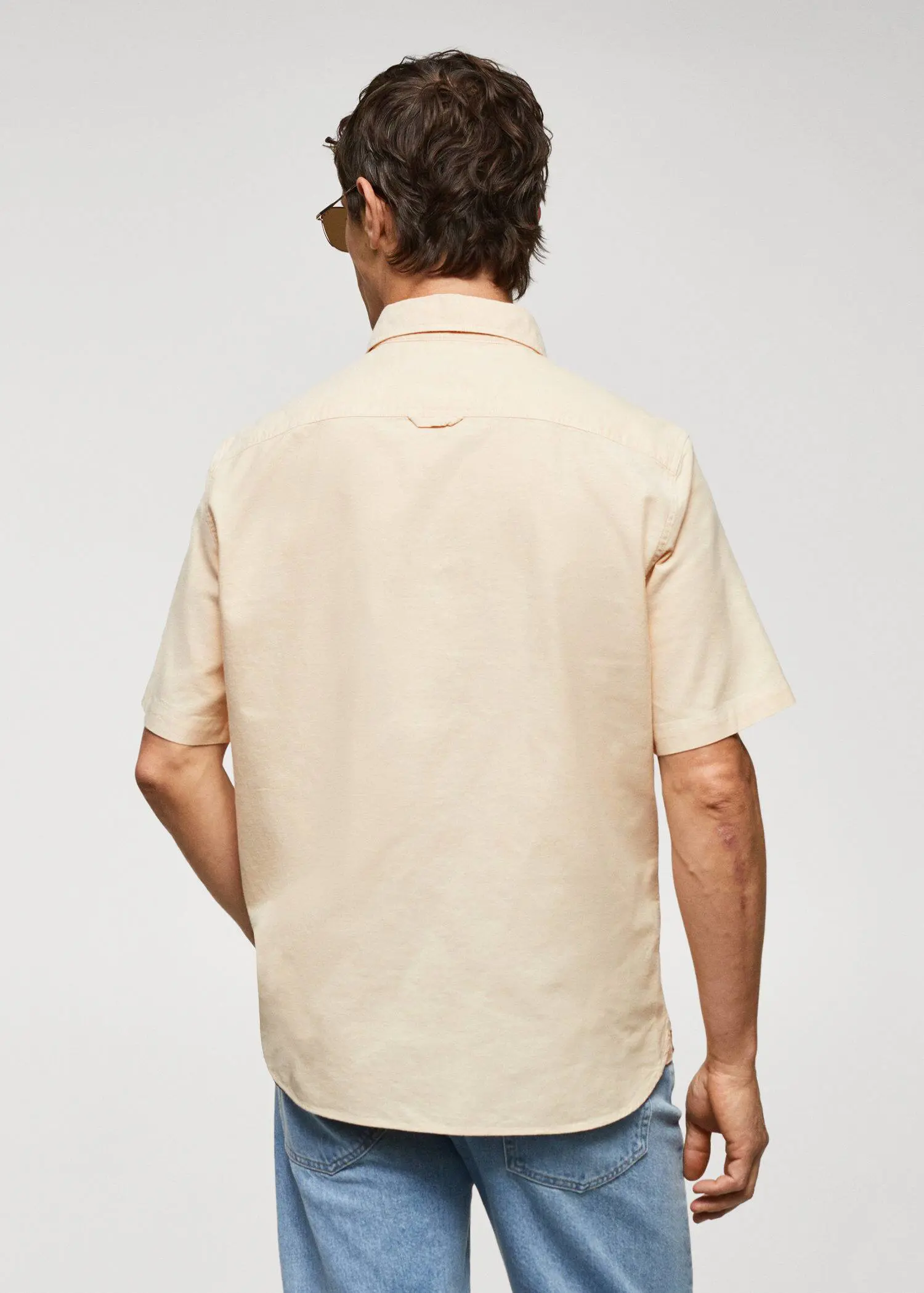 Mango Camicia regular-fit Oxford maniche corte. 3