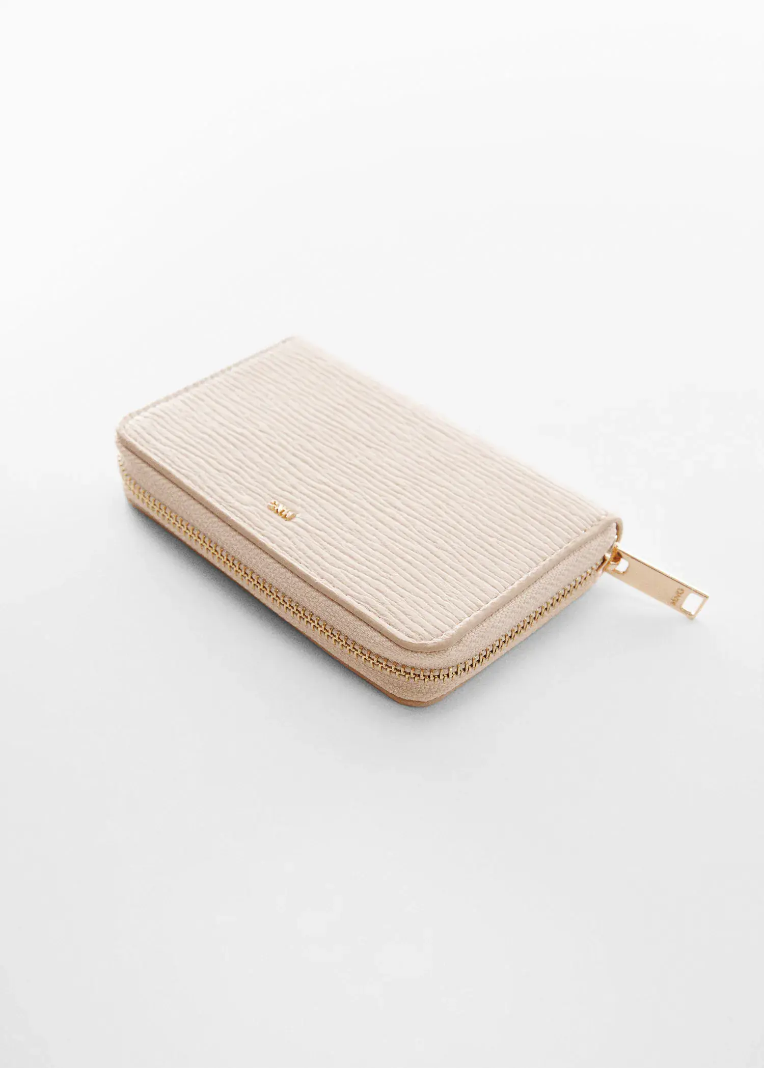 Mango Textured wallet with embossed logo. 3