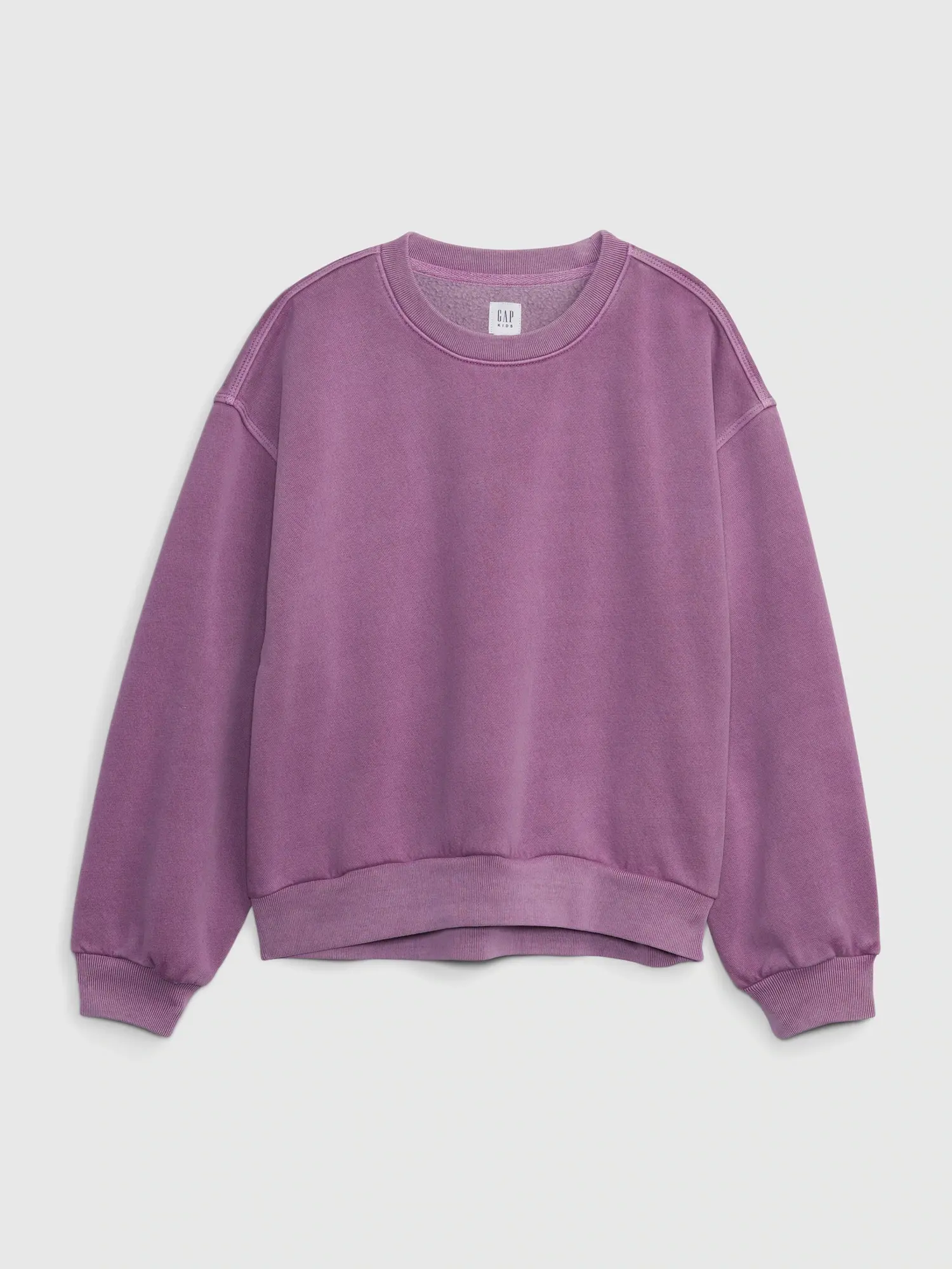 Gap Kids Relaxed Sweatshirt purple. 1