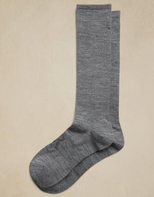 Banana Republic Breathe Merino Dress Sock gray