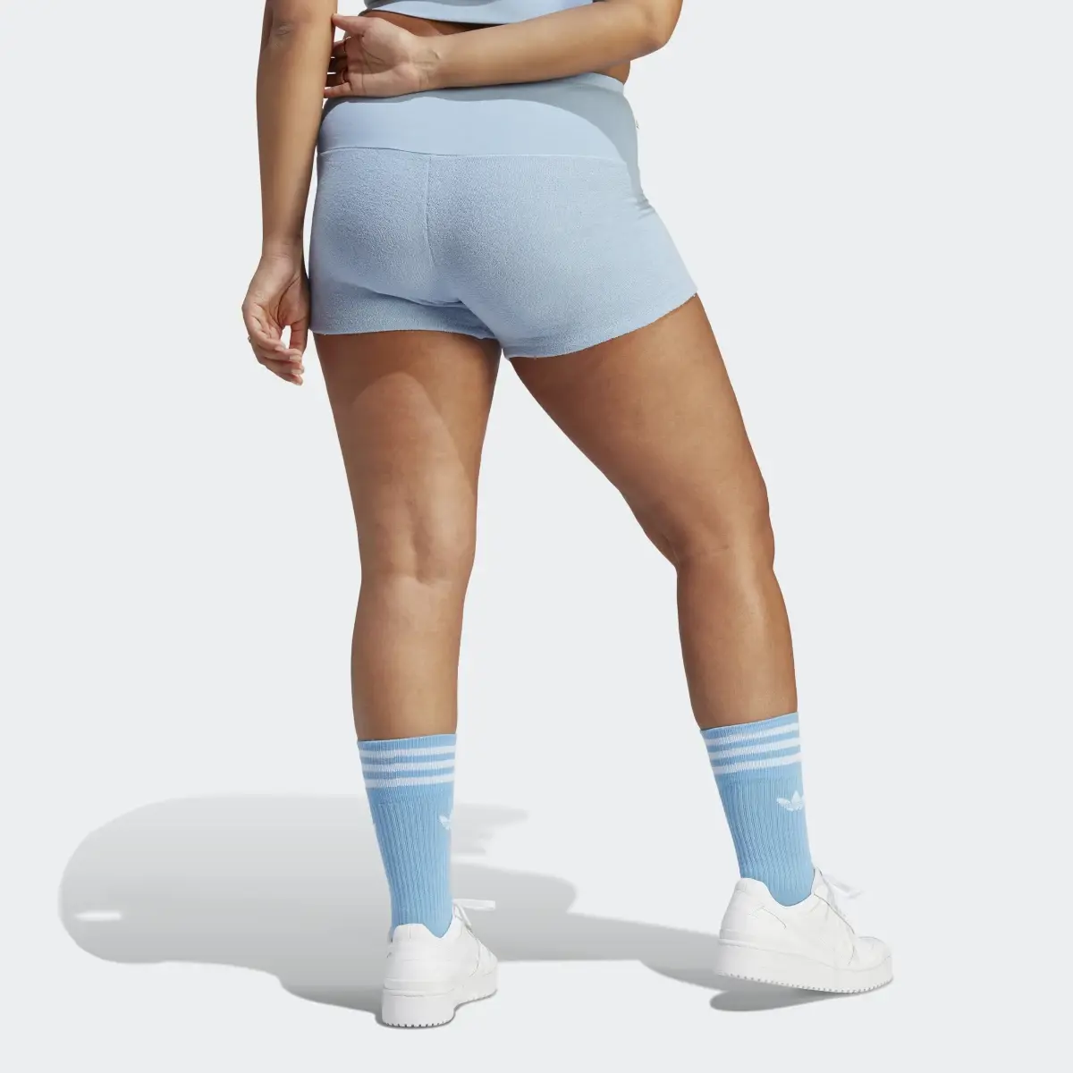 Adidas High-Waist Towel Bike Shorts. 2