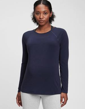 Maternity GapFit Breathe T-Shirt blue