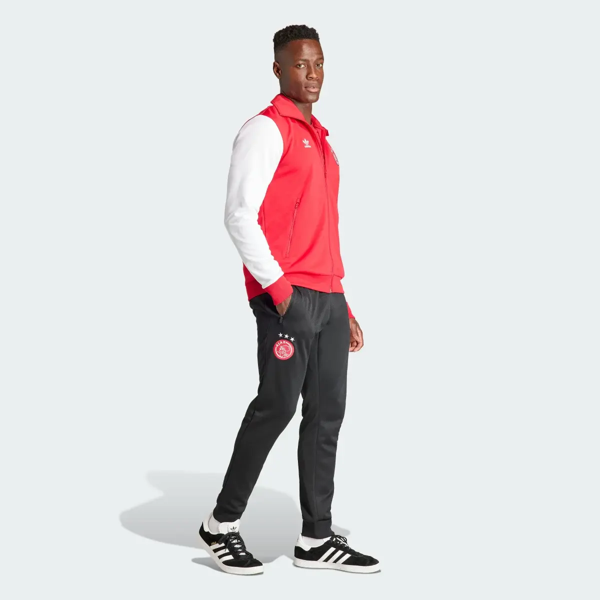 Adidas Pantaloni da allenamento Essentials Trefoil Ajax Amsterdam. 3