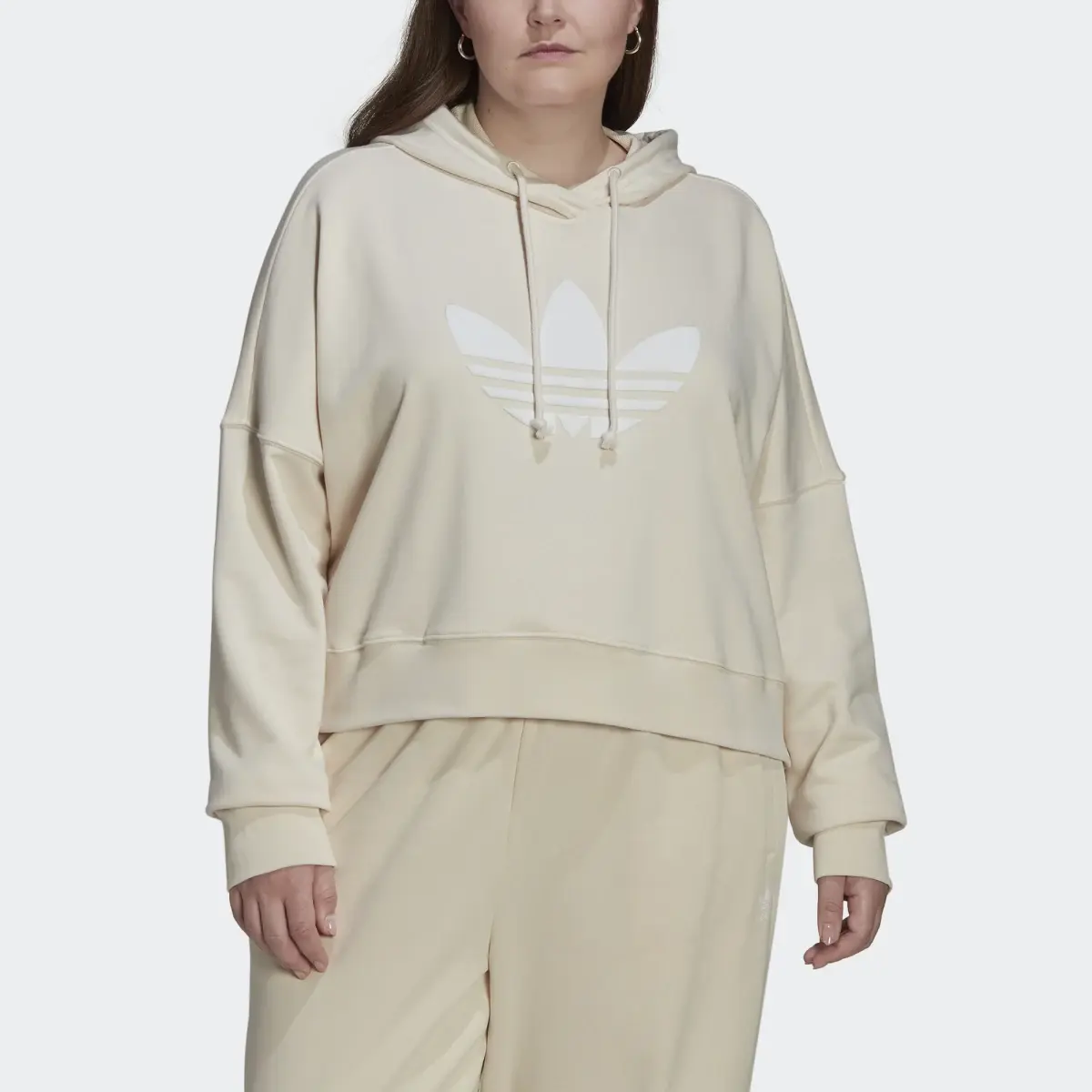 Adidas Hoodie Cropped (Curvy). 1