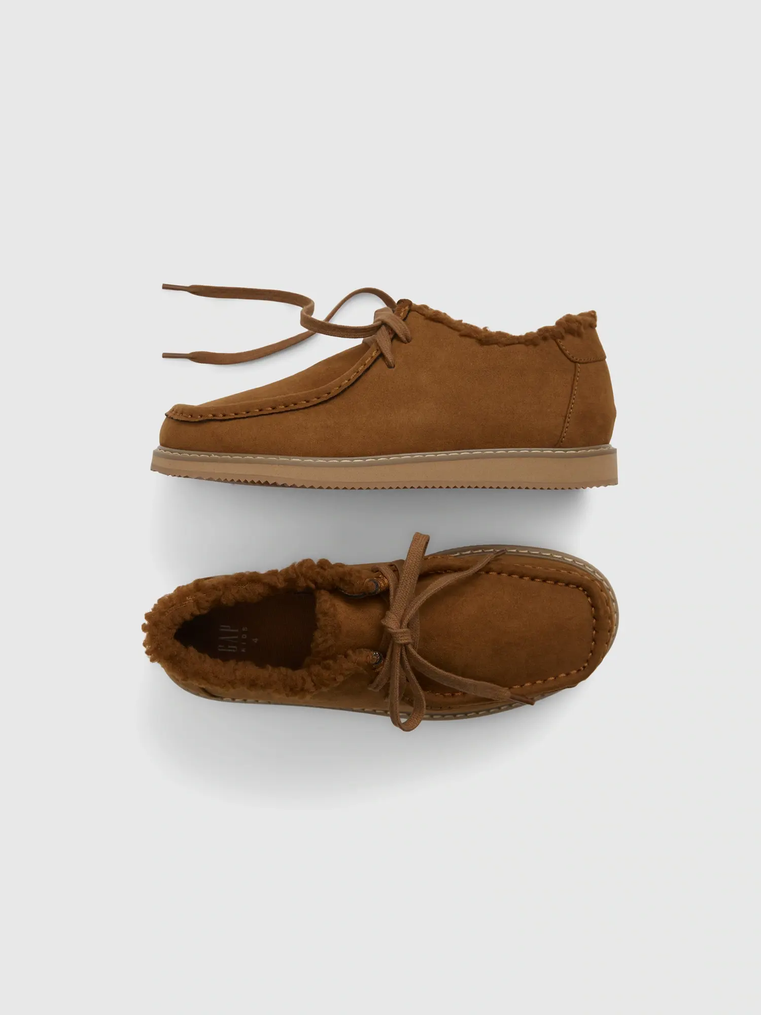 Gap Kids Sherpa Moc Boots brown. 1