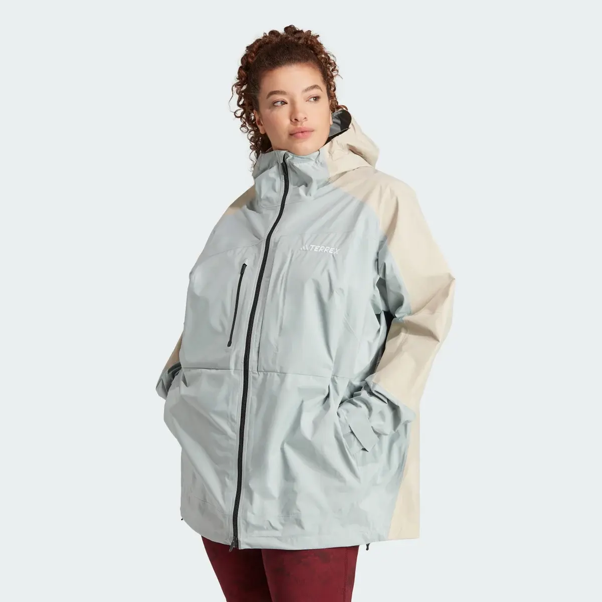 Adidas TERREX Xploric RAIN.RDY Wanderjacke – Große Größen. 2