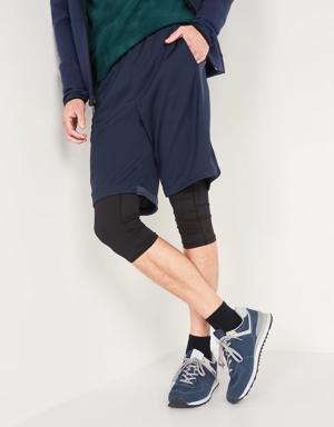 Go-Dry Mesh Basketball Shorts for Men -- 10-inch inseam blue