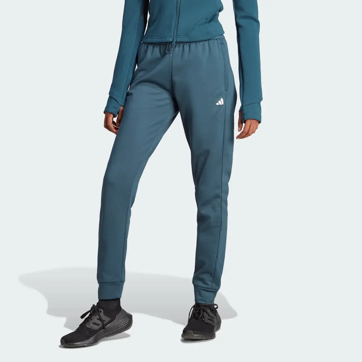 Adidas AEROREADY Game and Go Regular Tapered Fleece Eşofman Altı. 1