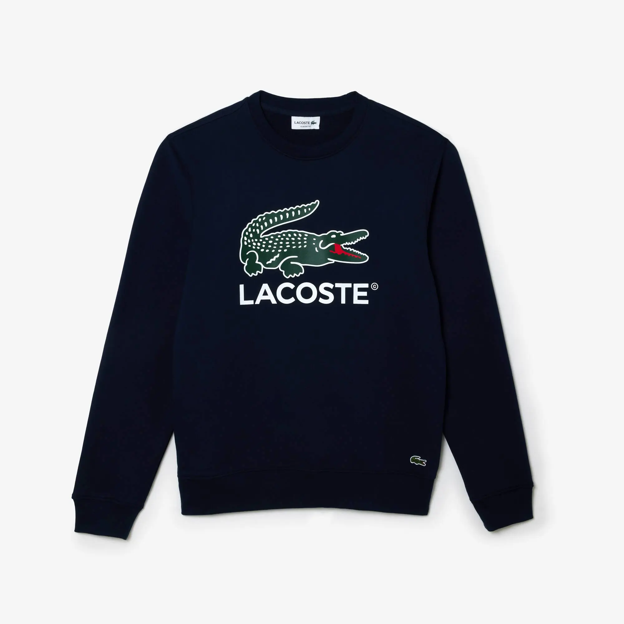 Lacoste Classic Fit Cotton Fleece Sweatshirt. 2