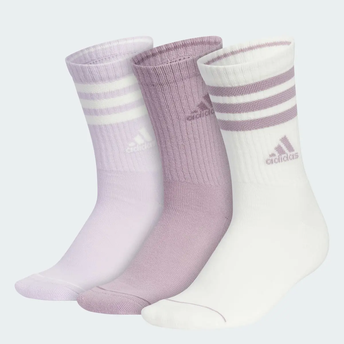 Adidas Cushioned 3-Stripes Crew Socks 3-Pack. 1