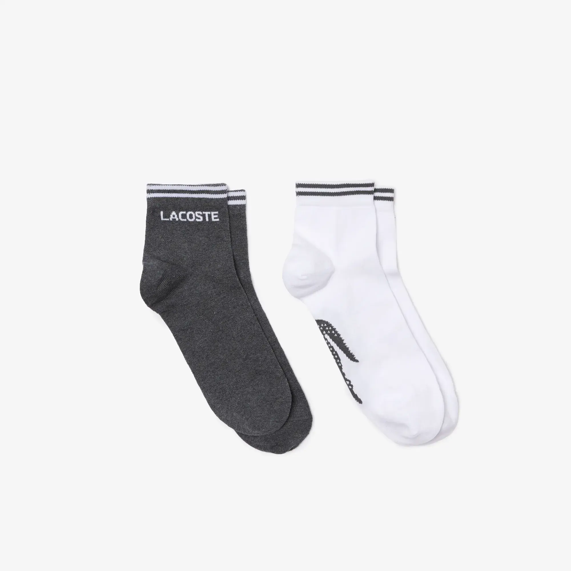 Lacoste Lot de 2 paires de chaussettes basses Lacoste SPORT en coton. 1