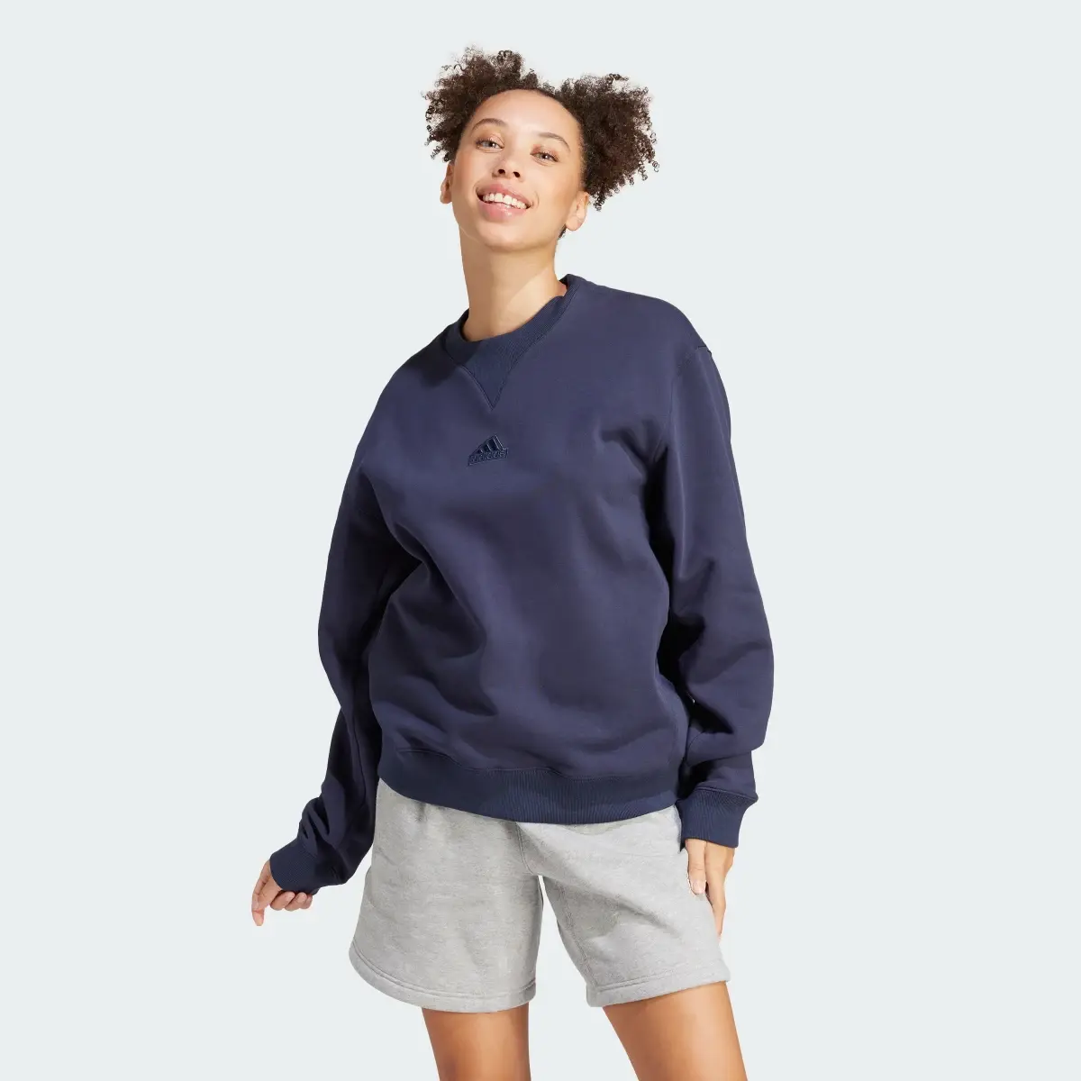 Adidas Lounge Fleece Sweatshirt. 2