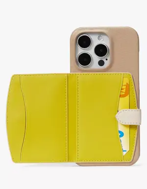 Morgan Colorblocked iPhone 14 Pro Cardholder Case