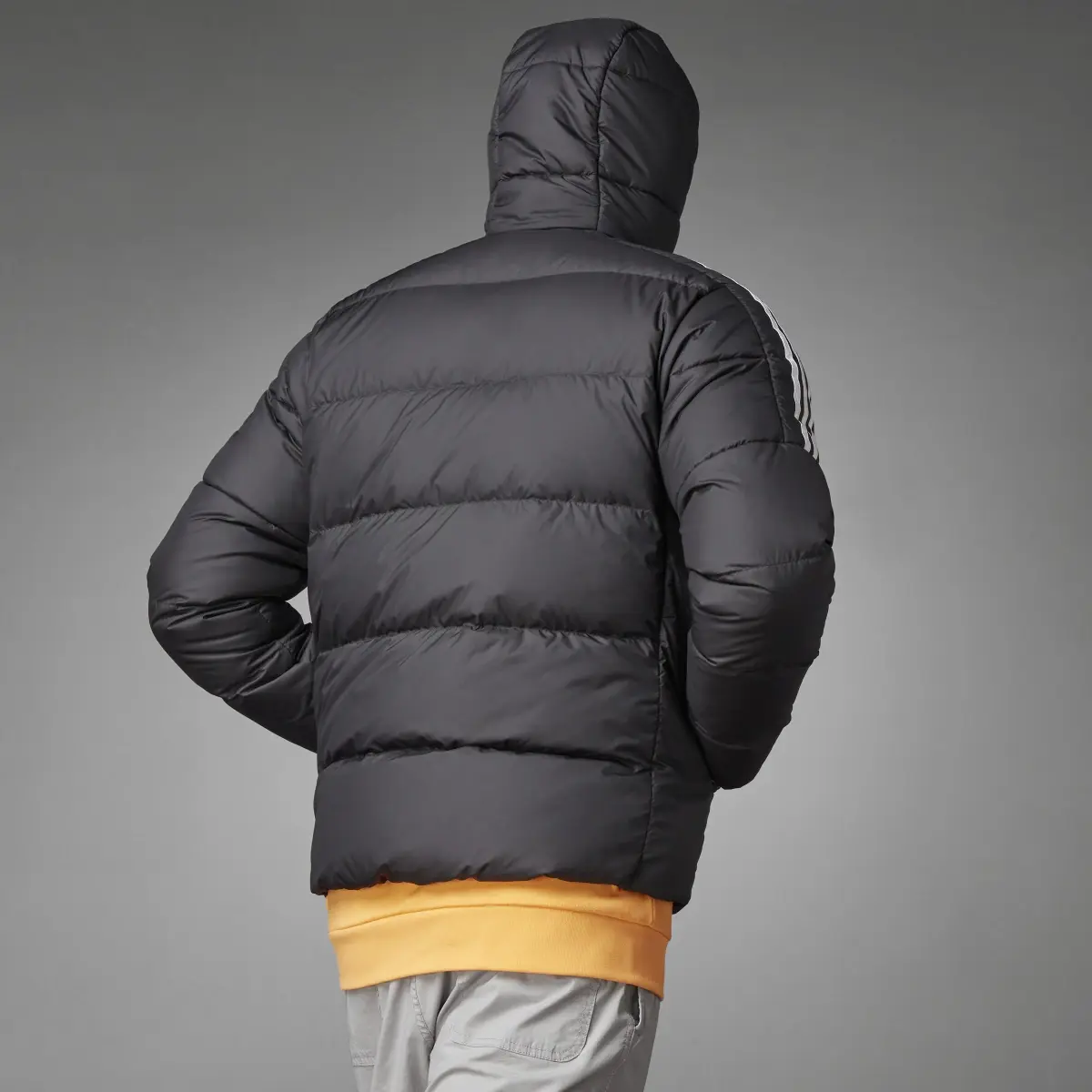 Adidas Essentials Midweight Down Hooded Jacket. 2