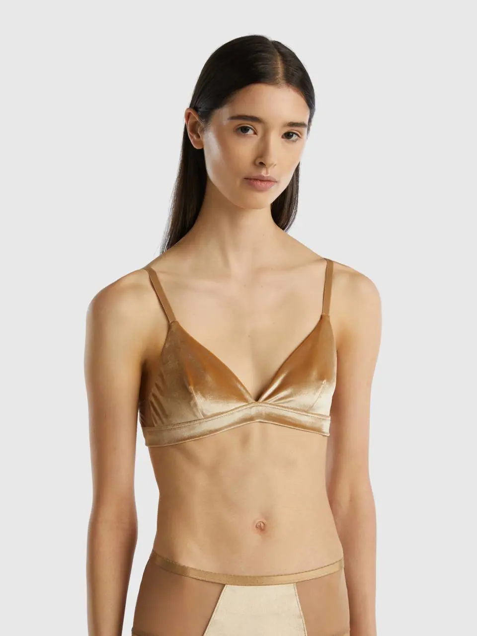 Benetton velour triangle bra. 1