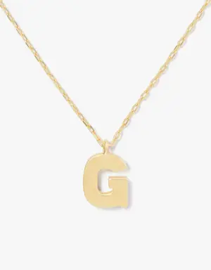 Fine Love Letter G Initial Pendant