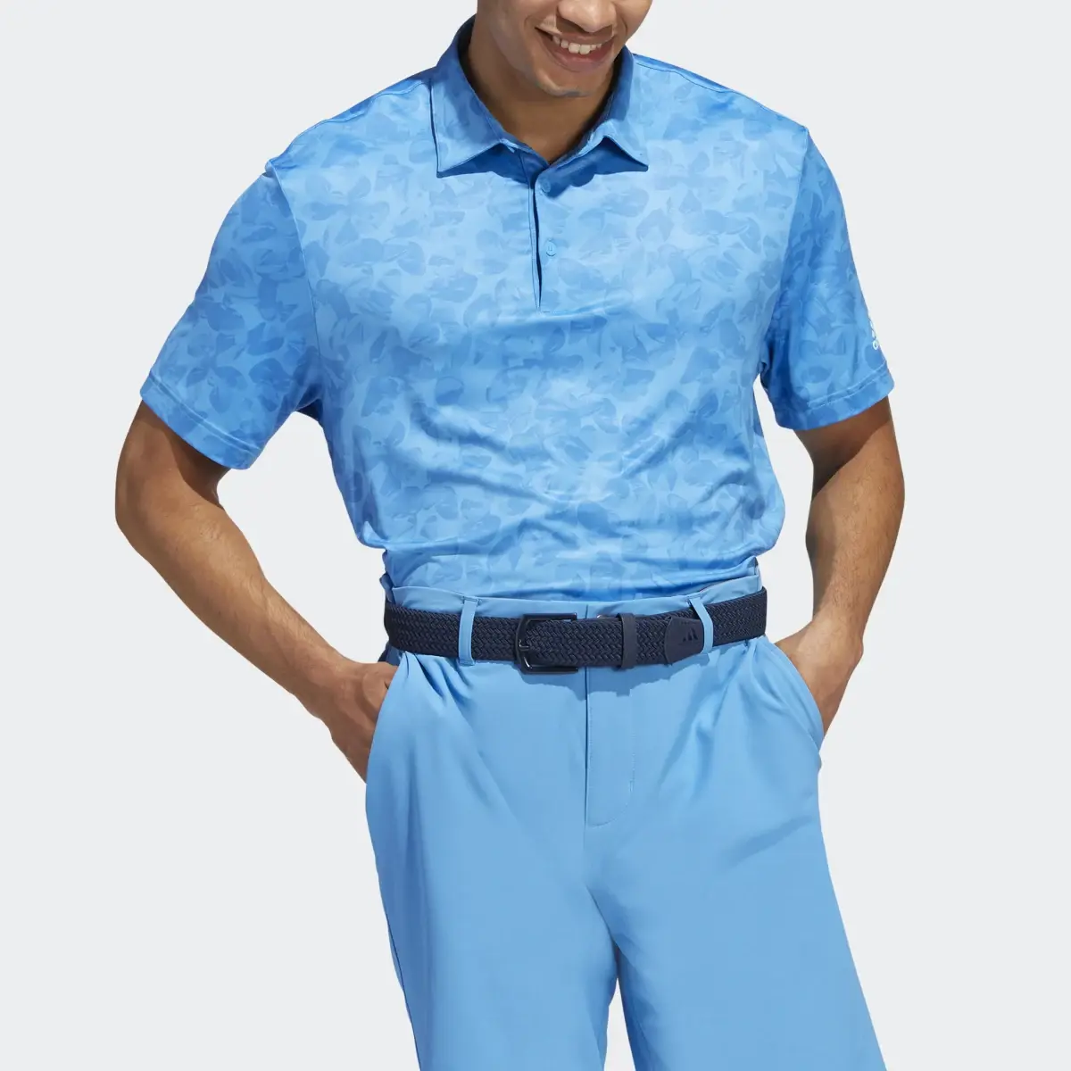 Adidas Prisma-Print Golf Polo Shirt. 1