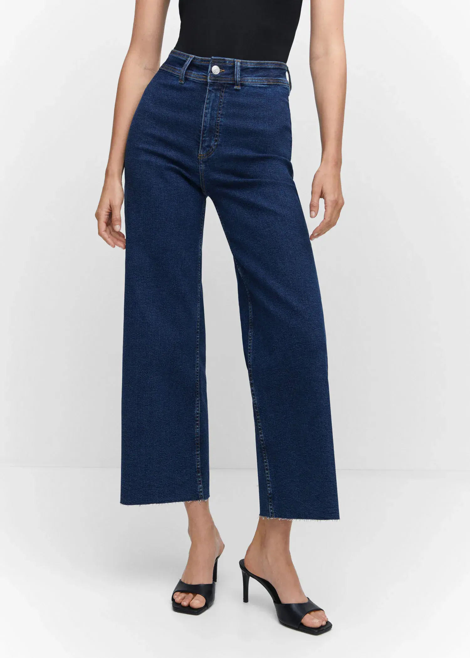 Mango Jeans culotte tiro alto. 2