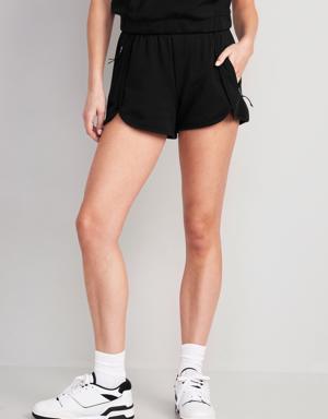 Old Navy High-Waisted Dynamic Fleece Shorts for Women -- 3-inch inseam black