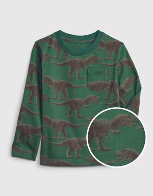 Toddler 100% Organic Cotton Mix and Match Pocket T-Shirt green
