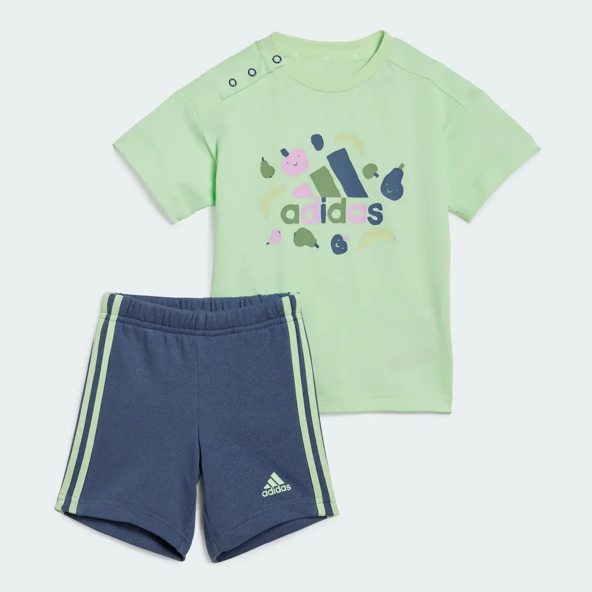 Adidas Essentials Allover Print Kids Tişört Takımı. 2