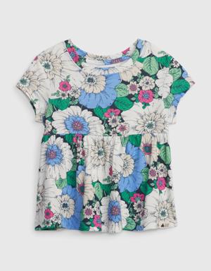 Gap Toddler Organic Cotton Mix and Match Peplum Top multi