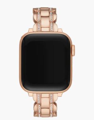 Rose Gold Pavé Scallop Link 38/40 Mm Band For Apple Watch®