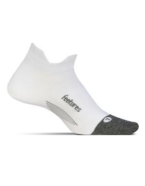 Elite Ultra Light No Show Tab Sock by Feetures&#174 white