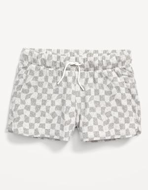 Old Navy Printed Dolphin-Hem Cheer Shorts for Girls gray