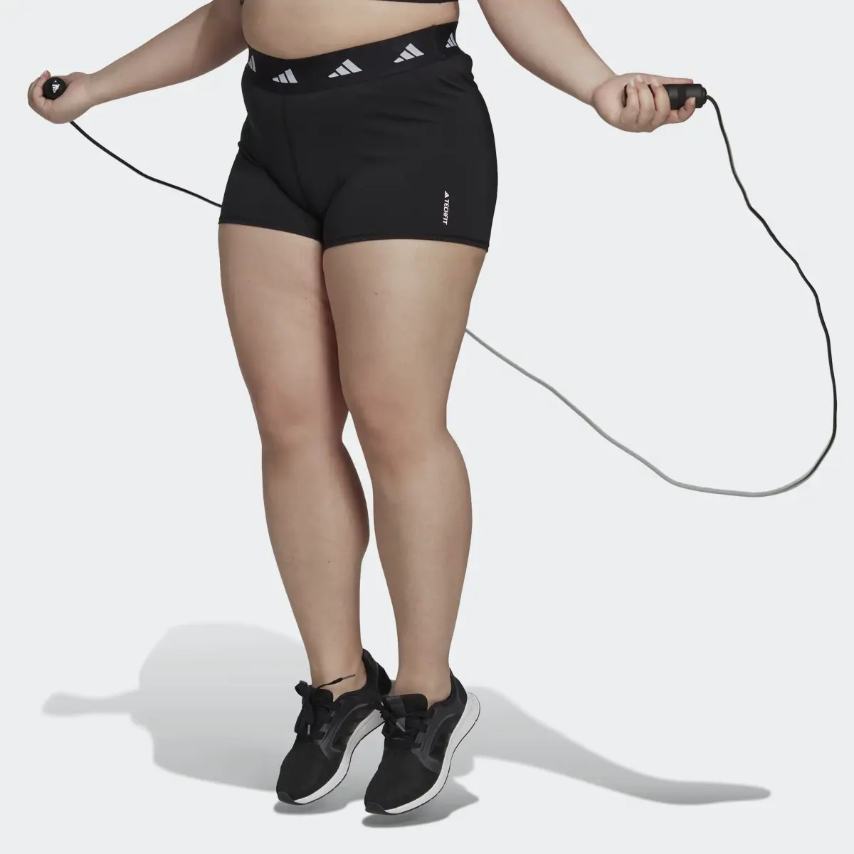 Adidas Techfit Short Leggings (Plus Size). 1