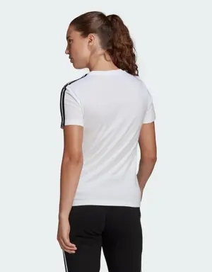 Adidas Playera Essentials 3 Franjas Ajustada. 3 Adidas Playera Essentials 3 Franjas Ajustada. 3