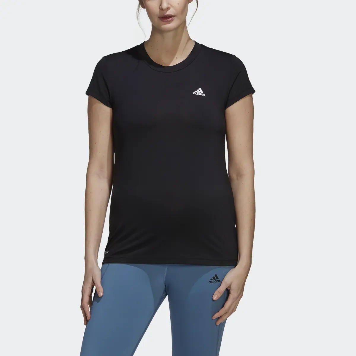 Adidas Designed to Move Colorblock Sport Tee (Maternity). 1