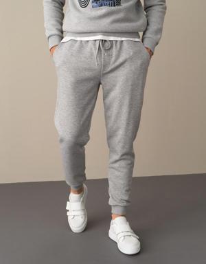 Dar Paça Pamuklu Rahat Kesim Sweat Pantolon