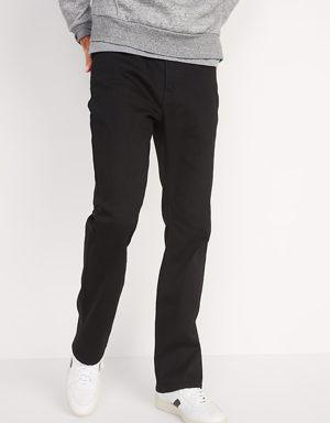 Straight Built-In Flex Black Jeans for Men