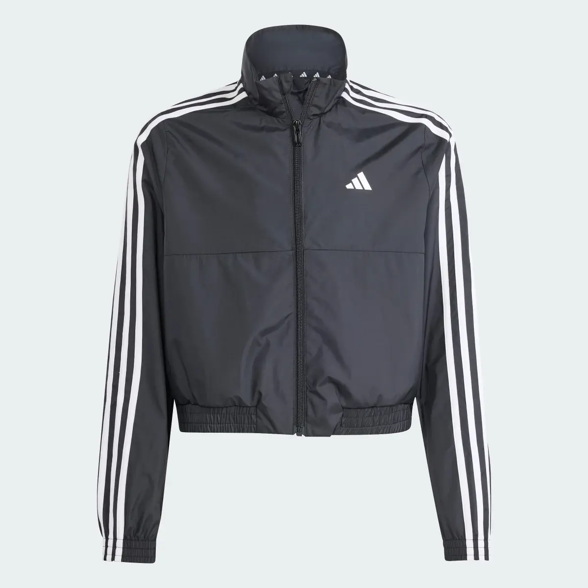 Adidas Train Essentials Full-Zip Hooded Jacket Kids. 1