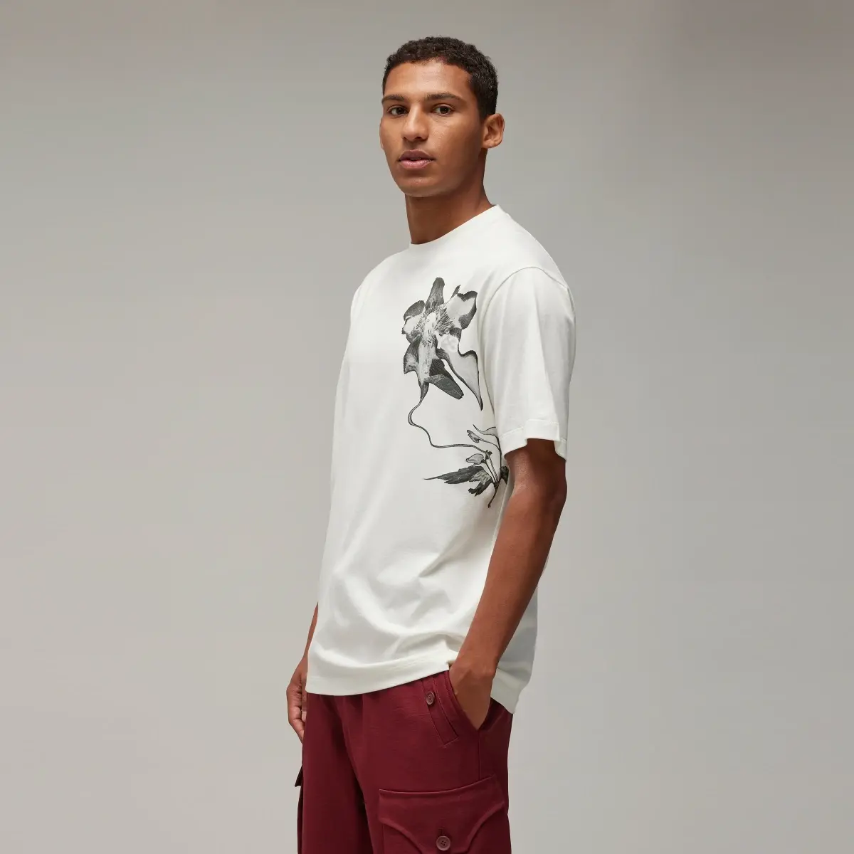 Adidas Y-3 Graphic Short Sleeve T-Shirt. 2