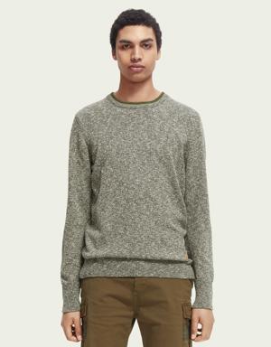 Melange crewneck sweater