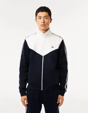 Lacoste Men’s Lacoste Classic Fit Colourblock Zipped Jogger Sweatshirt